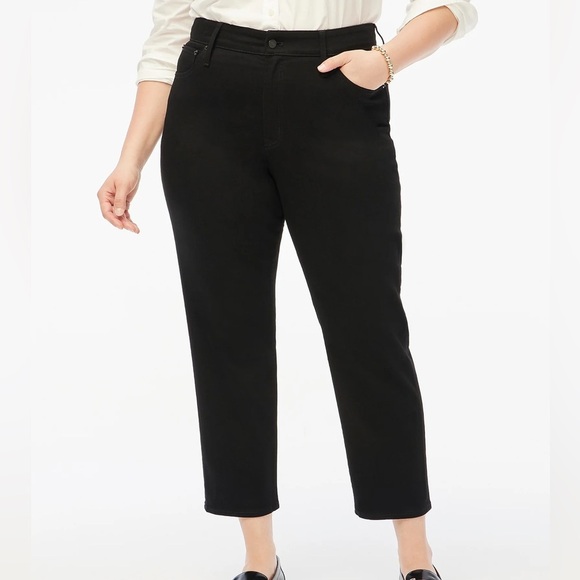 J. Crew Petite curvy essential straight black jean in all-day stretch Size 33P - Picture 4 of 7